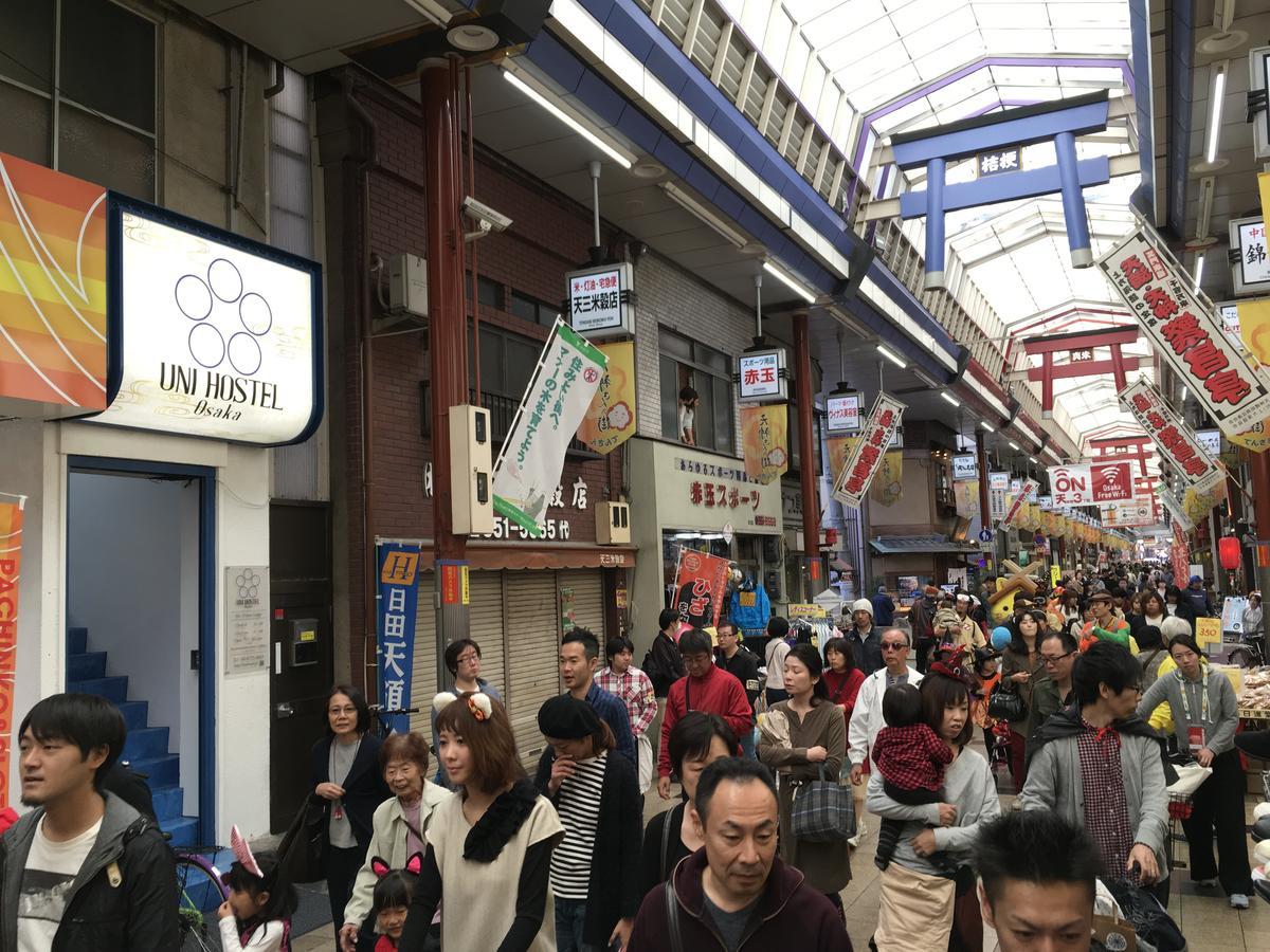 Uni Hostel Osaka Dış mekan fotoğraf